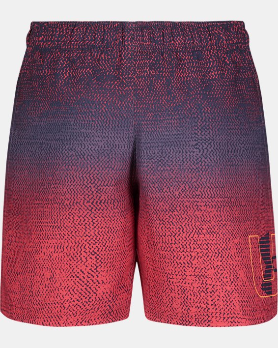 Boys' UA Texture Maze Swim Volley Shorts, Gray, pdpMainDesktop image number 1